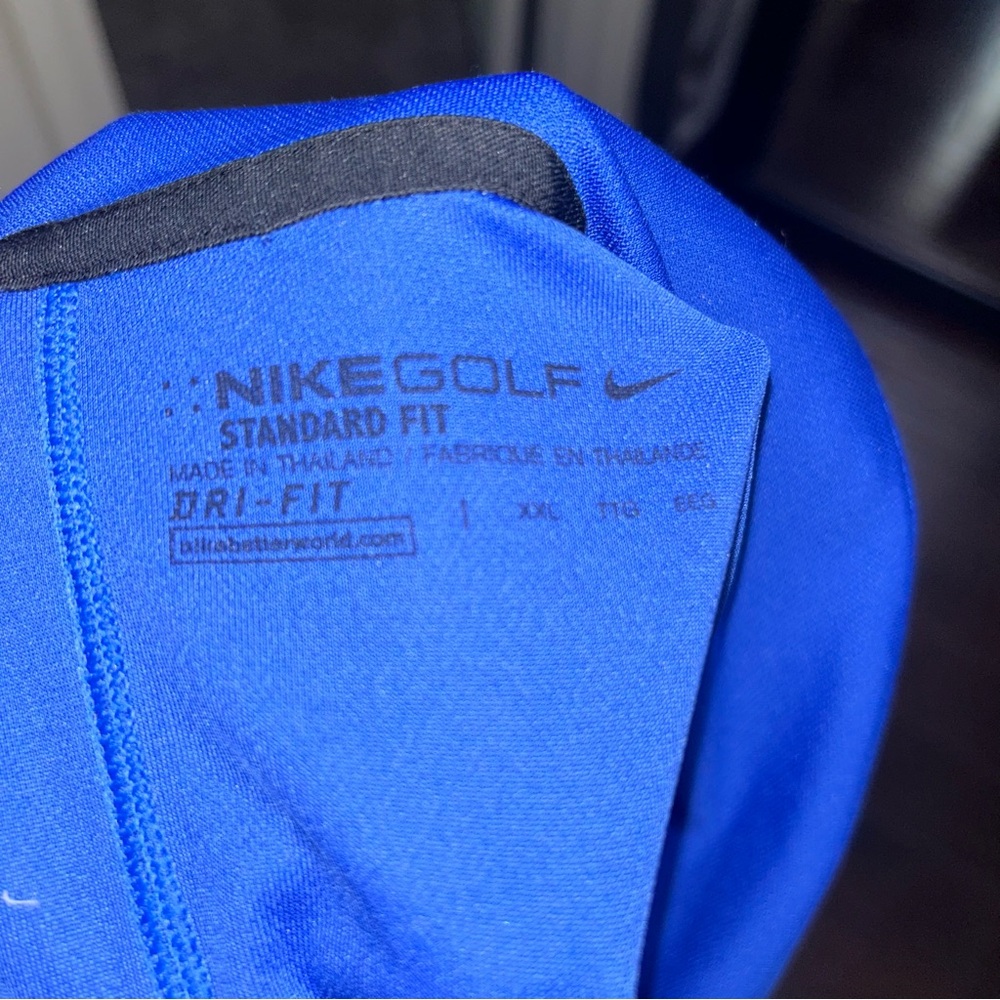 Nike Golf Standard Fit Men's Vibrant Blue Polo Shirt - Picture 6 of 6